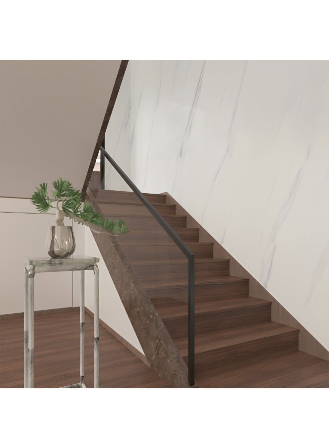 ورق جدران رخامي أبيض ذاتي اللصق – جاز وايت 40×500 سم، مقاوم للماء والزيت للمطبخ والطاولات والجدران - Image 3